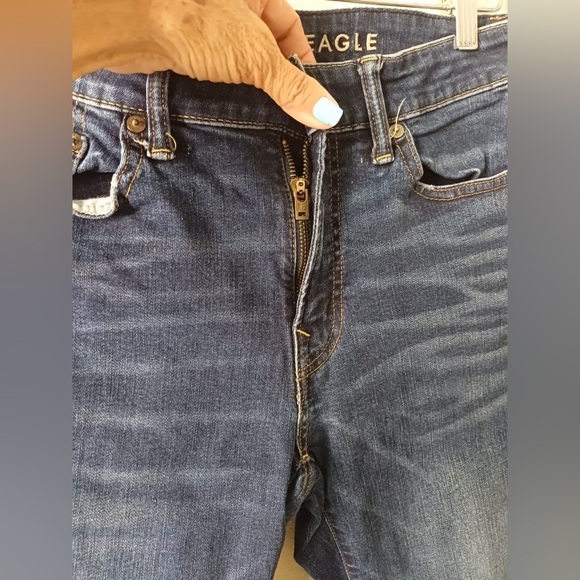 American Eagle Mens Next Level AirFlex Skinny Denim Blue Jeans Size 30x34 - Picture 3 of 5